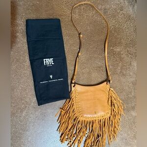 Frye Leather Crossbody with Fringe